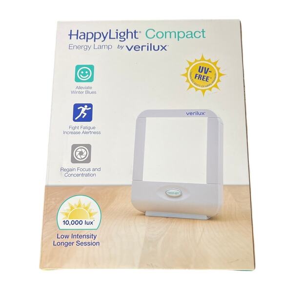 HappyLight Compact Energy Lamp By Verilux Therapy Light - Picture 1 of 7